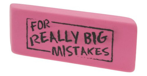 Goma De Borrar Lapiz Gigante 15cm For Really Big Mistakes 0