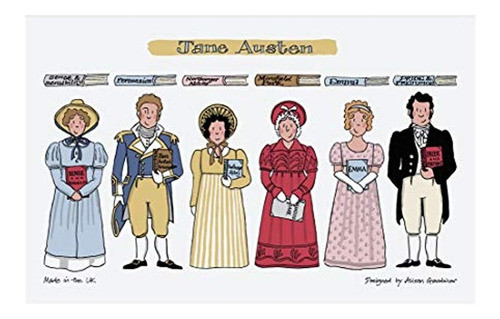 Alison Gardiner - Jane Austen Personajes Y  100% Algod 0