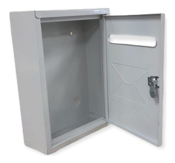 Buzon Buzonera Metalica Cartas 22x26cm Blanco 0
