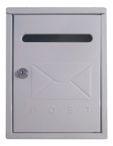 Buzon Buzonera Metalica Cartas 22x26cm Blanco 1