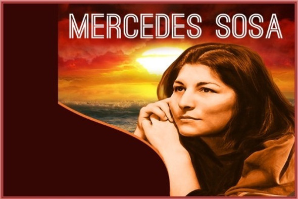 Mercedes Sosa - Cantante Música Folklor - Lámina 45x30 Cm. 1 Mercedes Sosa - Cantante Música Folklor - Lámina 45x30 Cm. 1