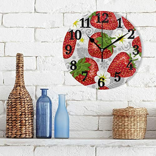 Reloj De Pared Redondo Fresa Decoración De Arte Para El Hoga 1