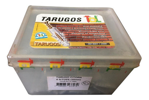 Tornillo Y Taco Sin Tope Nº6       Caja De 100 Unidades  Tel 1