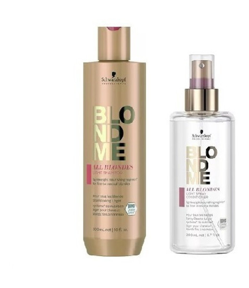 Kit Shampoo Blondme All Blondes Light + Spray Acondicionador 0 Kit Shampoo Blondme All Blondes Light + Spray Acondicionador 0