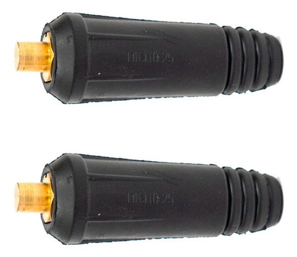 2 Conector Borne Macho Cable P/ Soldadora Lusqtoff Iron 180 0 2 Conector Borne Macho Cable P/ Soldadora Lusqtoff Iron 180 0