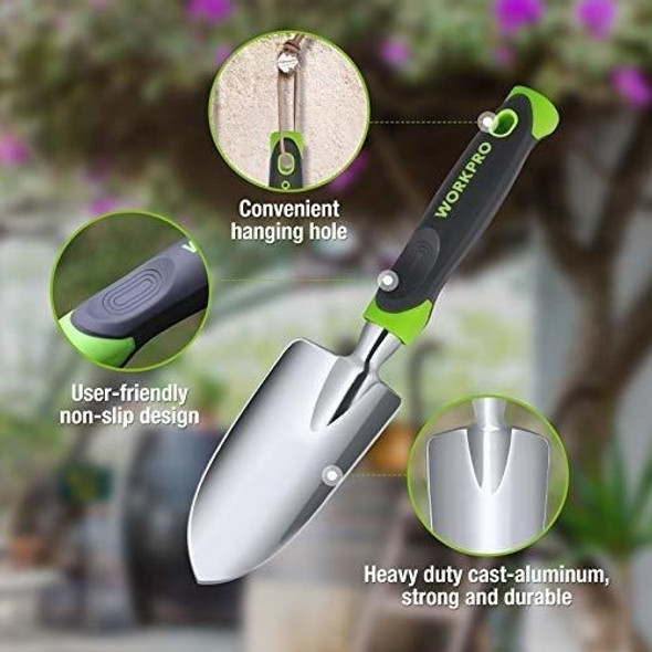 Workpro W152003 Paleta De Mano Para Jardín Y Macizo De Flore 1
