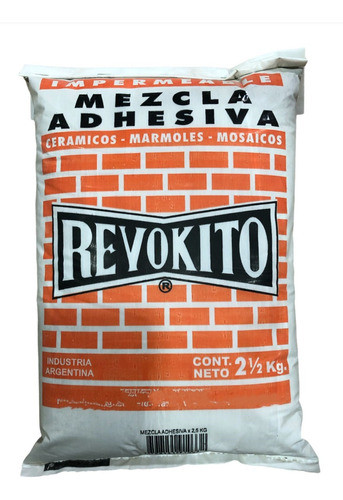 Mezcla Adhesiva Gris 2.5 Kg Albañileria Ceramicos Marmoles 0