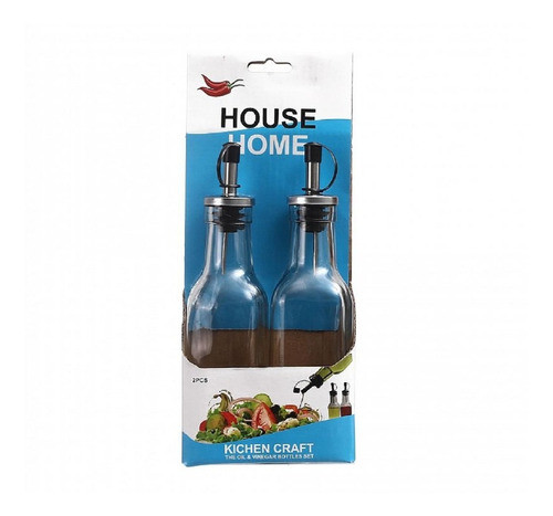 Set Aceitero Y Vinagrero De Vidrio 200ml Benabi 0
