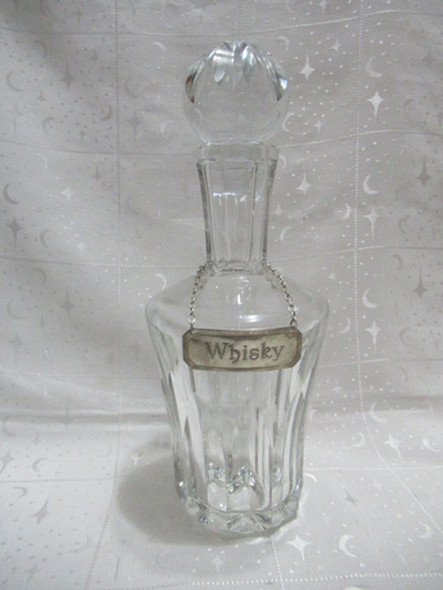 Botellón Licorero Cristal Baccarat France Con Chapita Whisky 0