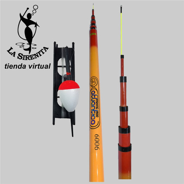 Caña Telescópica Atlántico Pesca Con Boya (flor) De 6 Metros 1 Caña Telescópica Atlántico Pesca Con Boya (flor) De 6 Metros 1
