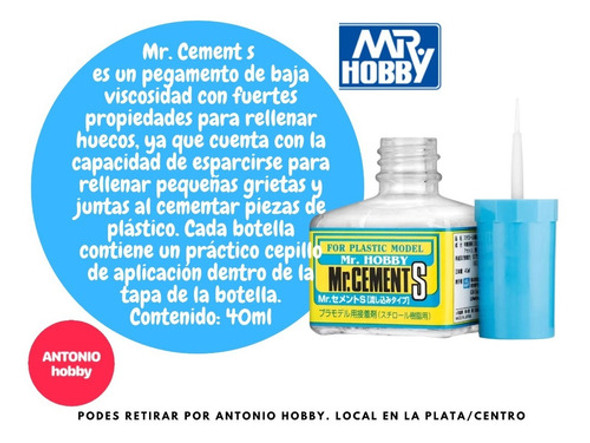 Pegamento Liquido Para Maqueteria Mr Cements Mr. Hobby Japon 1