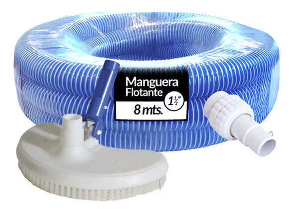 Vulcano Limpieza Pileta Básica: Manguera 8m + Kit Accesorios 0