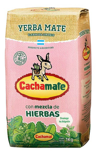 Pack X 10 Unid Yerba  Rosa 1 Kg Cachamate Yerbas 0