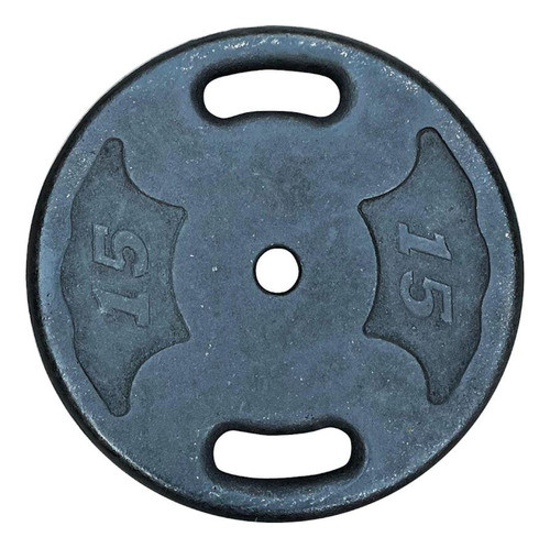 Anilha 15kg Ferro Fundido Com Furo De 28mm 0