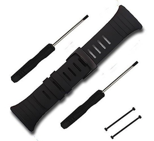 Malla Para Suunto Core All Black 22mm Negra 1