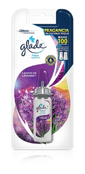 Repuesto Aromatizante Glade Toque Lavanda 9 g 0 Repuesto Aromatizante Glade Toque Lavanda 9 g 0