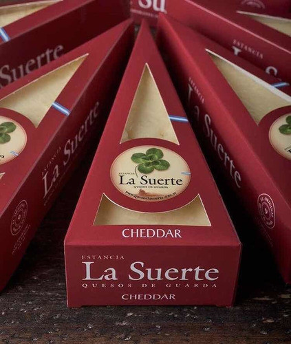 Cheddar Inglés Queso De Guarda La Suerte Triangulo 200g Caj 0
