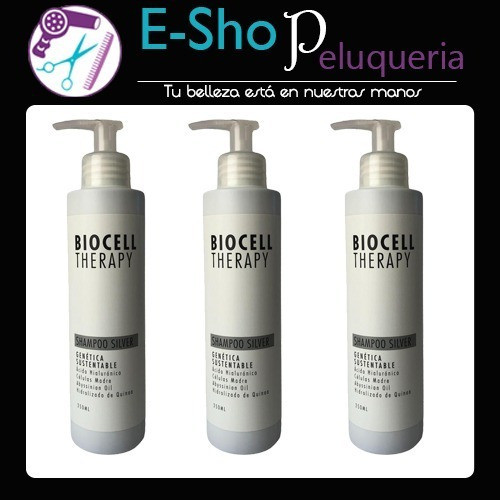 Shampoo Silver Biocell Therap. Exciline 250ml X3 Undiades 1