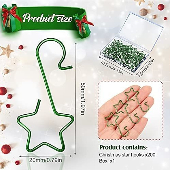 Ganchos Para Bolas De Navidad- Ac. Inox-  X 200u./verde 1