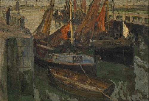 Carlos Grethe - Entrada Al Puerto - Lámina 45x30 Cm. 0