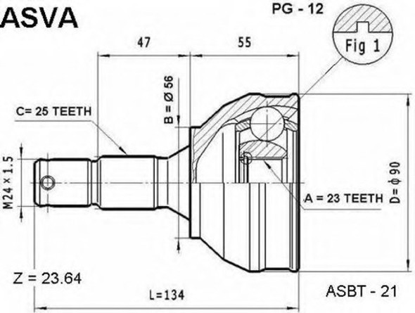 Homocinetica Citroen Bx Zx 205 405 306 Berlingo  Xsara  1.4 0