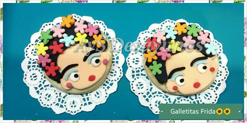 Frida Kahlo Cookies Galletitas Frases Lámina Comestible 1