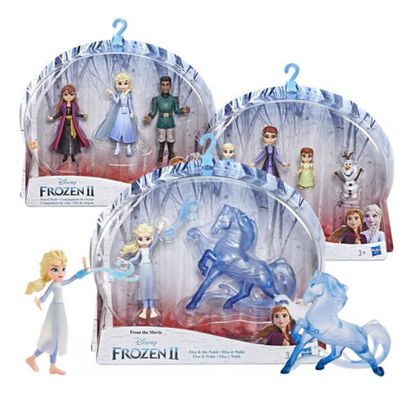 Pack X9 Mini Figuras Personajes Frozen 10cm Hasbro - El Rey 0