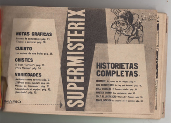 1959 Comic Argentina Super Misterix Historietas Completas 1