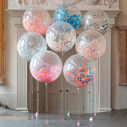 Globo De Silicona 50 Cm - X 5 U. - Redondo Decoración Fiesta 0