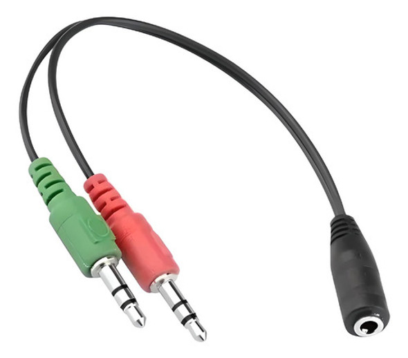 Adaptador Separador De 3.5mm Hembra A 2 Fichas 3.5mm Macho 0