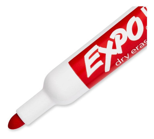 Pincel Para Quadro Branco Tank Expo Com 12 Unidades Vermelho 1