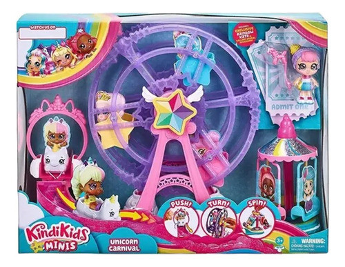Parque De Diversión Kindi Kids Minis S2 Con Muñeca Kate Febo 0