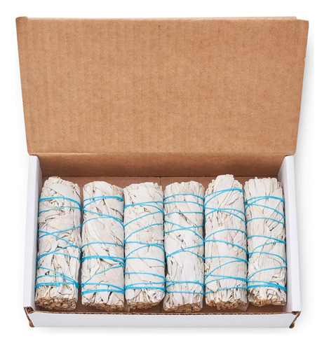 ~? Paquete De 6 Palitos De Salvia Blanca ~ Sage Smudge Stick 0