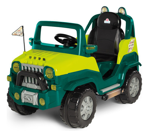 Carrinho Passeio Infantil Pedal Diipi Jeep Verde Calesita 0