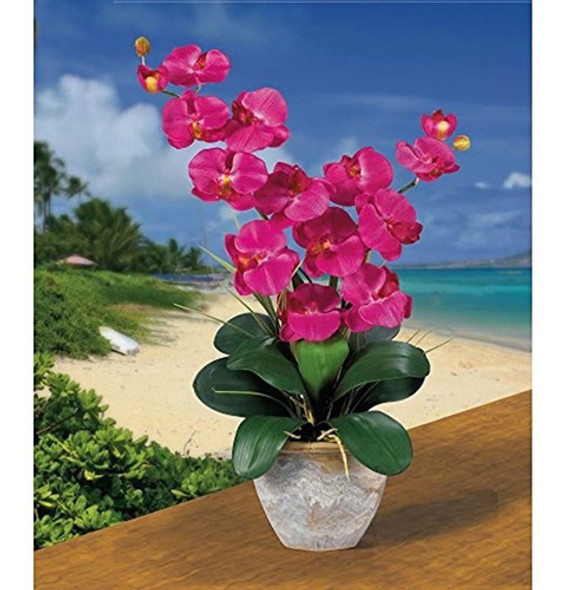 Nearly Natural 1026-bu Arreglo Floral De Orquídea De Seda Ph 1