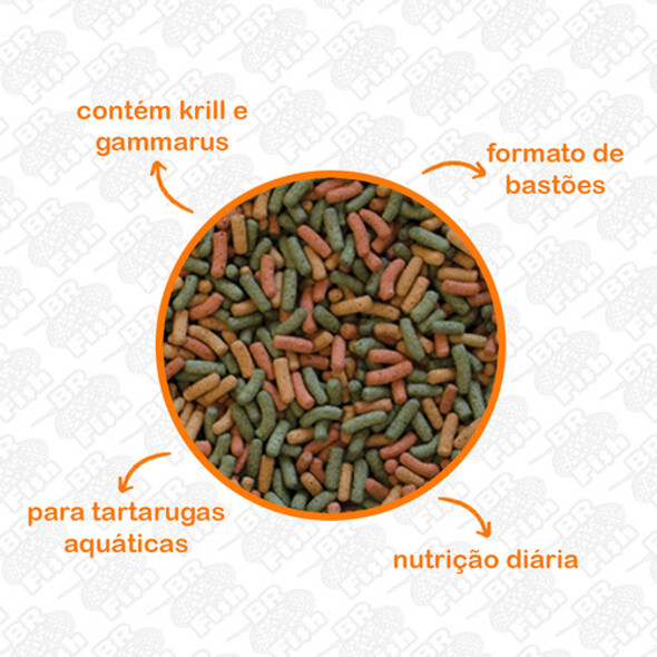 Ração Tropical Para Tartaruga Biorept W Sticks 300g Alimento 1