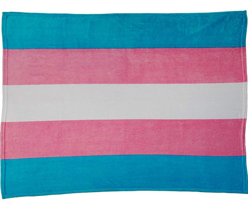 Transgender Pride Super Plush Blanket - 50x60 Soft Throw Bla 0