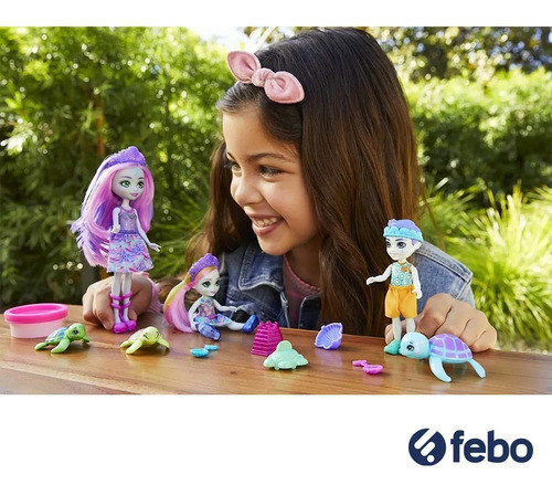 Muñecas + Tortugas + Accesorios Enchantimals Mattel  Febo 1