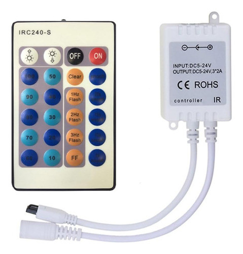 Regulador Led 24 Teclas, Control Remoto Inalámbrico Dc5-24v 0