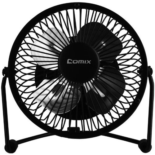 Comix Mini Personal Desktop Fan, 4  , Diseño De Metal, Funci 0