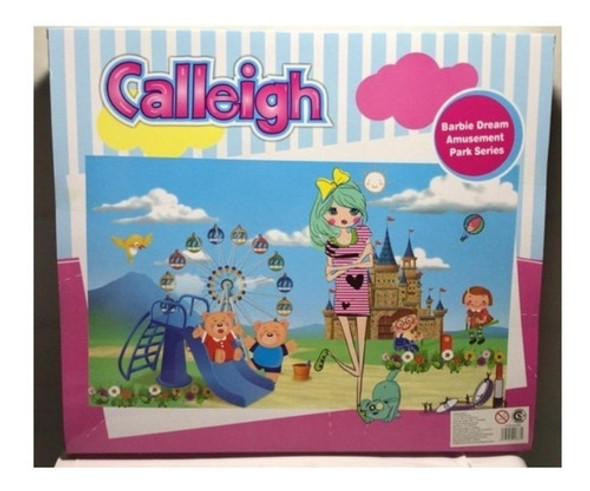 Muñeca Flaca Calleigh C/muñequita Tobogan-hamaca Pvc30cm Srj 1