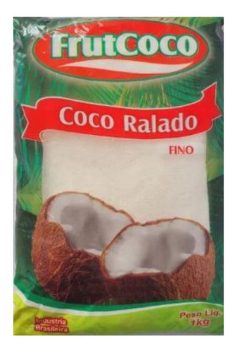 Kit C/3 Coco Ralado Fino Frutcoco 1kg 1
