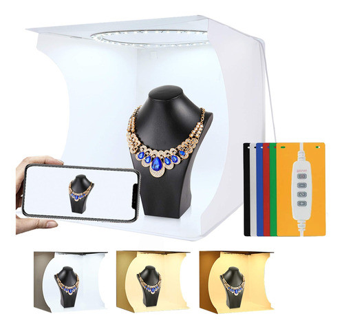 Tienda Mini Foto Estudio Habitación Luz Fondo Cubo Fotografí 0