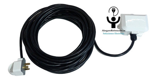 Alargue Exterior Guirnalda 2 Tomas 10amp Capsulado 5mt Ip65 1