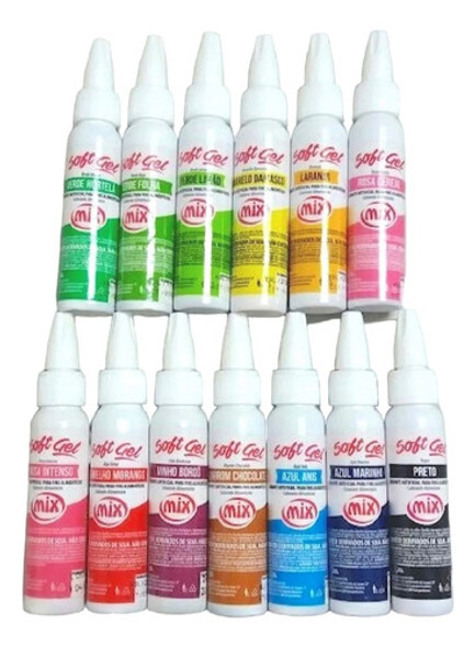Pack De 10 Colorantes Soft Gel 25 Gr. Para Repostería 0 Pack De 10 Colorantes Soft Gel 25 Gr. Para Repostería 0