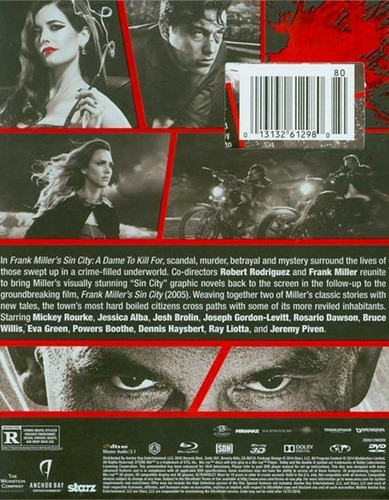 Blu-ray Sin City 2 A Dame To Kill For 3d + 2d + Dvd 1