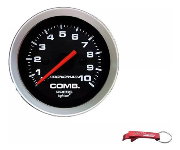 Manômetro Pressão Combustível 52mm Mecânico 10kg Sport 0