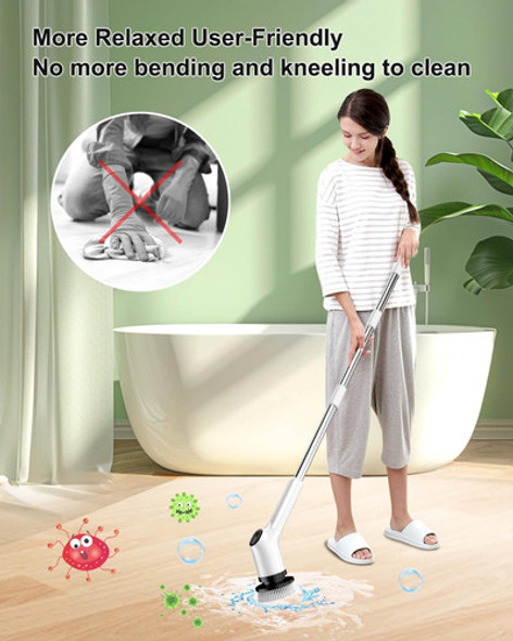 Cepillo Limpieza Inalámbrico Eléctrico Mango Extensible 1