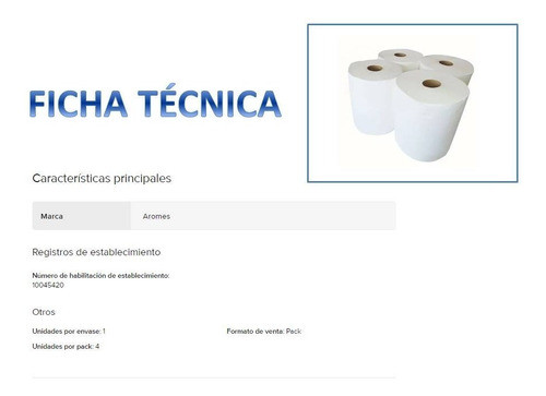 Toalla Rollo Blanca Papel Suave Calidad Premium 4 X 200mt 1