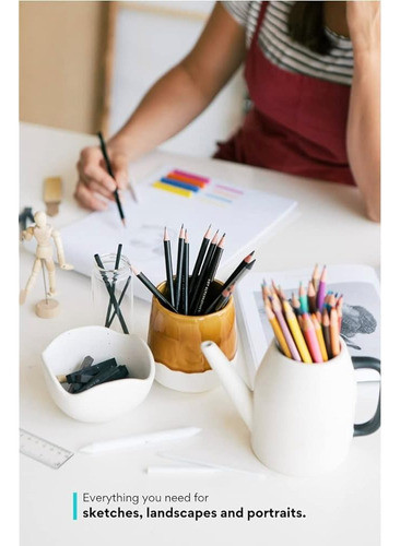 ~? Art Alternatives Sketching & Drawing Art Kit 112 Piezas, 1